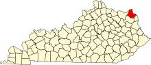 Map of Kentucky highlighting Greenup County.svg