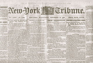 <i>New-York Tribune</i> Defunct American newspaper