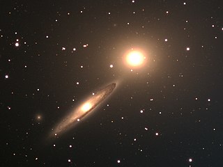 <span class="mw-page-title-main">NGC 5090 and NGC 5091</span> Merging galaxies in the constellation Centaurus