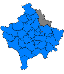 Podujevë – Mappa