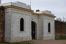 Redruth Gaol, used in the film Breaker Morant Redruth Gaol front.JPG