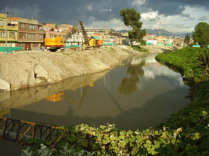 Canalised part of the river