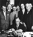 President Franklin D. Roosevelt signing the TVA Act