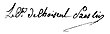 Signature de Antoine-César de Choiseul-Praslin