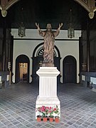 Entrance to the chapel of the Sacred Heart of Jesus