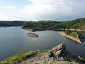 Fluss Truyère am Stausee von Grandval