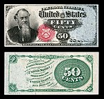 $0.50 - Fr.1376 Edwin Stanton.