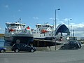 Daggri (dawn) and Dagalien (dusk) at Ulsta. These are ferries that run between Toft on Mainland and Yell