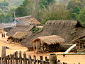 Un village Akha au Nord de la Thaïlande.