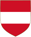 Armes du duché d'Autriche puis de l'archiduché d'Autriche à partir du règne de Frédéric II de Babenberg.