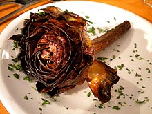 Fried Jewish artichokes Carciofo alla Giudea.jpg