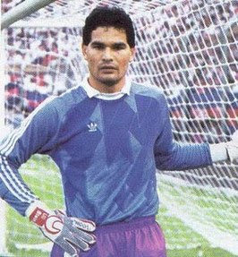 Chilavert als doelman van San Lorenzo.