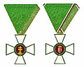 Для параўнання: знакі Кавалерскай ступені за грамадзянскія заслугі 1945 і 1991 гадоў