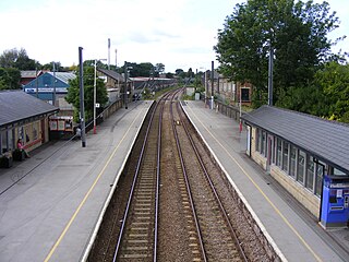 <span class="mw-page-title-main">Guiseley railway station</span> Railway station in West Yorkshire, England