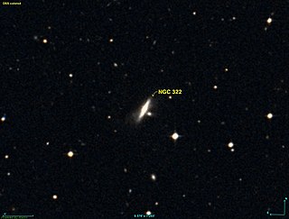 <span class="mw-page-title-main">NGC 322</span> Lenticular galaxy in the constellation Phoenix