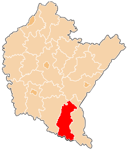 Location within the voivodeship