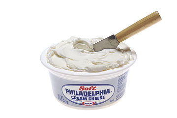 Cream cheese is an American sauce originating in Chester, New York