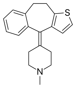 <span class="mw-page-title-main">Pizotifen</span> Drug used to reduce frequency of headaches