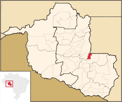 Location in Rondônia state