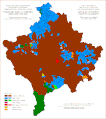 Ethnic structure of Kosovo and Metohija by settlements 1981.