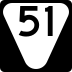 State Route 51 marker