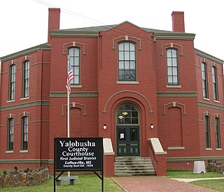 <span class="mw-page-title-main">Yalobusha County, Mississippi</span> County in Mississippi, United States