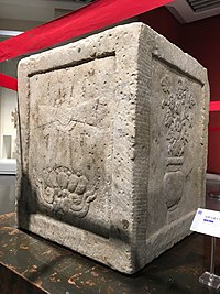 Yuan dynasty stone with cross and Syriac inscription from Church of the East site in Fangshan District near Beijing (then called Khanbaliq or Dadu)