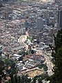 Vista del centro de la ciudad, enfocando el Eje Ambiental, en la Avenida Jiménez.