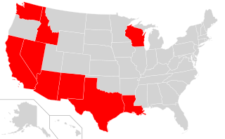 <span class="mw-page-title-main">Community property in the United States</span>