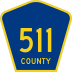 County Route 511 marker