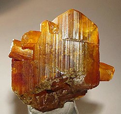 An eosphorite crystal mined near Mendes Pimentel