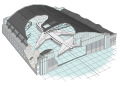 Cutaway diagram of a hangar (vector ver.)