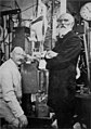 Image 13Heike Kamerlingh Onnes and Johannes van der Waals with the helium liquefactor at Leiden in 1908 (from Condensed matter physics)