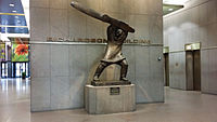 Tom Lamb, LLD in the Richardson Building lobby in Winnipeg, Manitoba