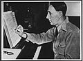 Bohuslav Martinů at the piano working on his second symphony. U.S.A., New York, around 1942, Image: Bohuslav Martinu Centre in Policka