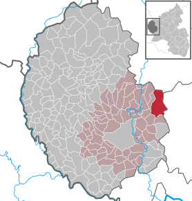 Poziția ortsgemeinde Oberkail pe harta districtului Eifelkreis Bitburg-Prüm