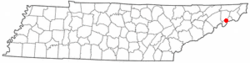 Location of Banner Hill, Tennessee
