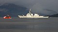 USS Mitscher on the Firth of Clyde for the October 2006 Neptune Warrior exercise.