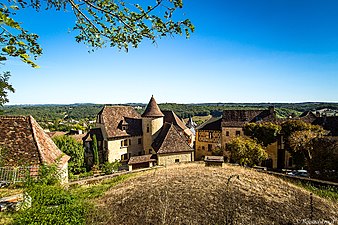 Gourdon vu depuis le belvédère.