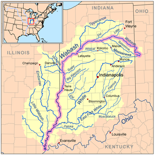 <span class="mw-page-title-main">Wabash River</span> Tributary of the Ohio River in the United States