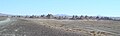 Sweep of the Trona Pinnacles (white SUV shows scale)