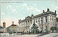 Schloßplatz mit Neptunbrunnen und Grünflächen, um 1900