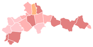 County results
Map legend
Massie--50-60%
Massie--40-50%
Massie--30-40%
Webb-Edgington--40-50% 2012 Kentucky's 4th congressional district Republican primary election results map by county.svg