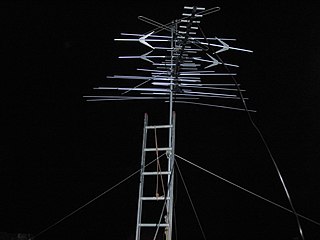 Television antenna Antenna used with a television to receive television programs