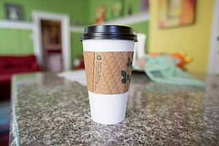 <span class="mw-page-title-main">Coffee cup sleeve</span> Sleeve that insulates hand from hot drink