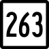 Route 263 marker