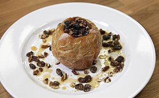 <span class="mw-page-title-main">Baked apple</span> Culinary dish