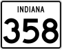 State Road 358 marker