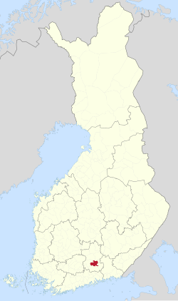 Location of Lahti in فنلاند