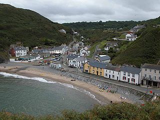 <span class="mw-page-title-main">Llangrannog</span> Village and community in Ceredigion, Wales